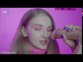 gentle and sensual blowjob with cum in mouth