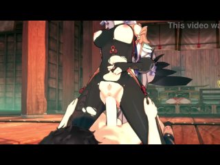 genshin impact's shenhe fucks a rich man in a temple